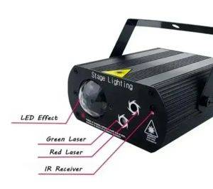 Laserski disko projektor sa RGB LED efektom i daljinskim upravljačem — Beograd
