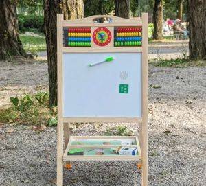 Tablă de desen din lemn, cu două fețe și suport, 64 x 40,5 cm — Beograd
