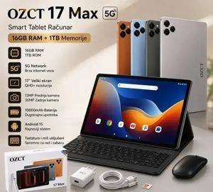 OZCT 17 Max Tablet mit Tastatur, Maus und Hülle — Beograd