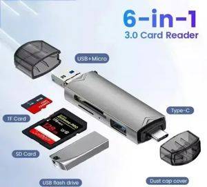 Čitač kartica 6 u 1 sa USB-A, USB-C i Micro-USB priključkom — Beograd