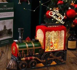Leuchtende Weihnachtslokomotive mit Soundeffekten, 31 × 17 cm — Beograd