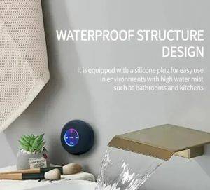 Vodootporni Bluetooth zvučnik za kupatilo sa vakuum držačem, IPX4 — Beograd