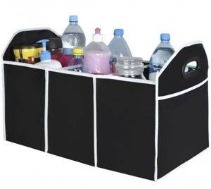 Sklopivi organizer za gepek sa 3 pregrade, 60 × 32 × 25 cm — Beograd