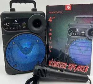 Bluetooth zvučnik KTS-1512 4" sa mikrofonom za karaoke — Beograd