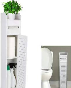 Schmaler Badezimmerschrank mit Schublade, 80 × 16 × 19 cm — Beograd
