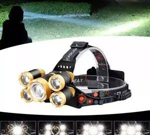 Wiederaufladbare LED-Stirnlampe mit 5 LEDs und 3 Leuchtmodi — Beograd