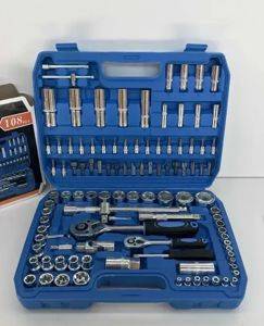 Set gedora i bitova 108 delova u koferu, 1/4" i 1/2" — Beograd