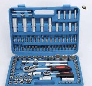 Set gedora 108 delova u koferu, 1/2" i 1/4", hrom-vanadijum — Beograd