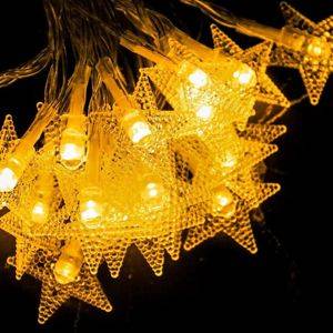 LED-Lichter in Sternform, 4 m, warmweiß — Beograd