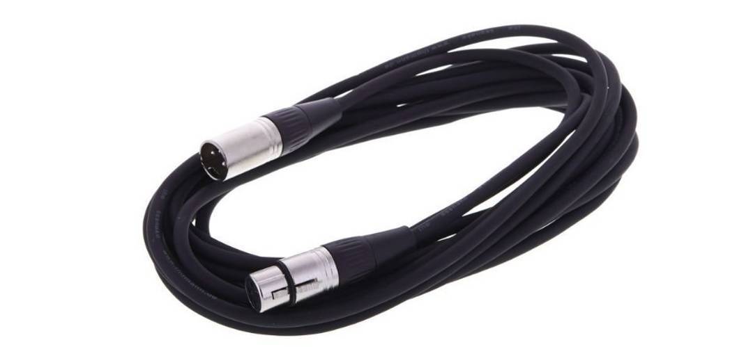 XLR mikrofonkábel, apa–anya, 6,7 mm