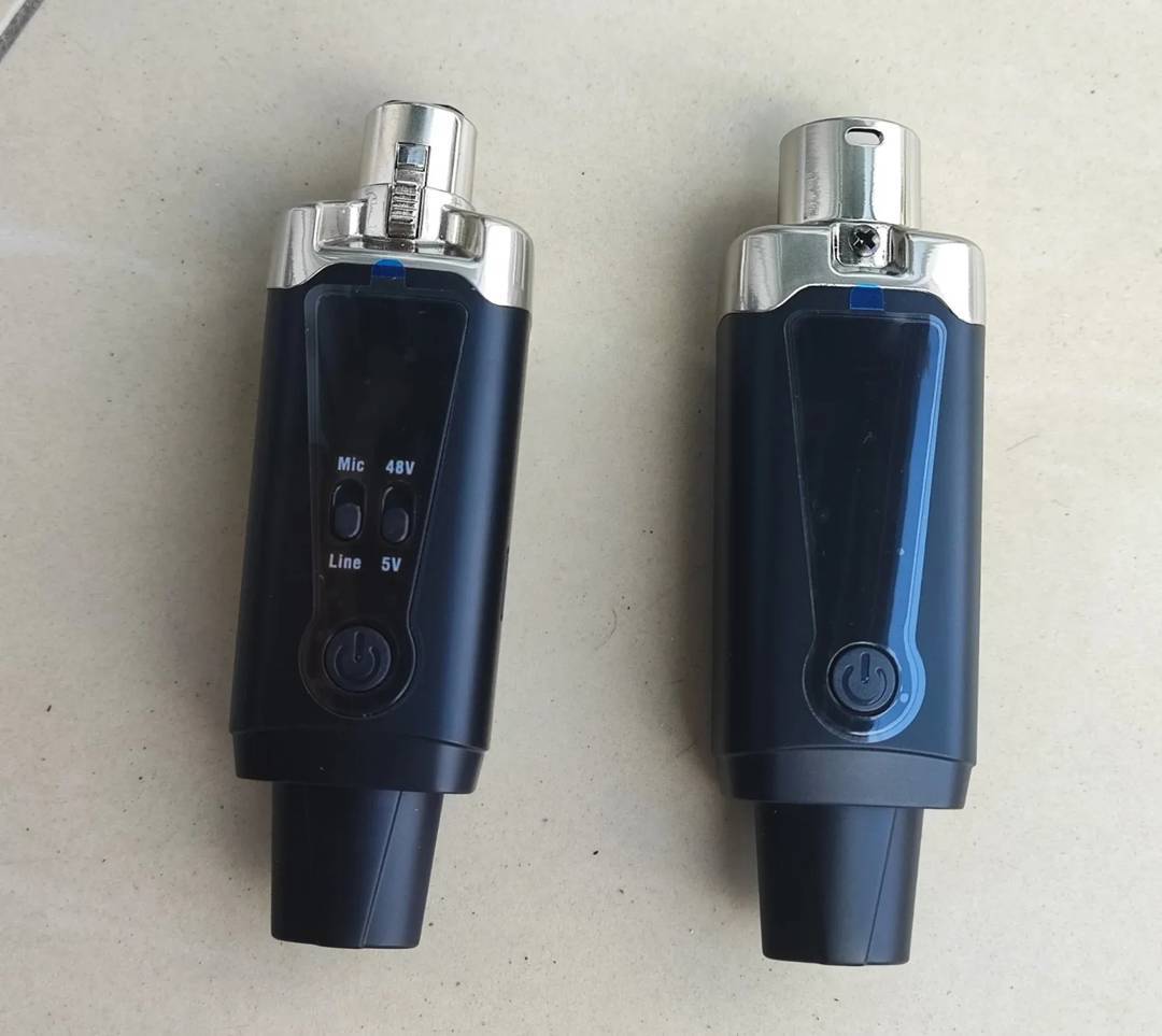 Wireless XLR system (transmitter and receiver), 50 m range