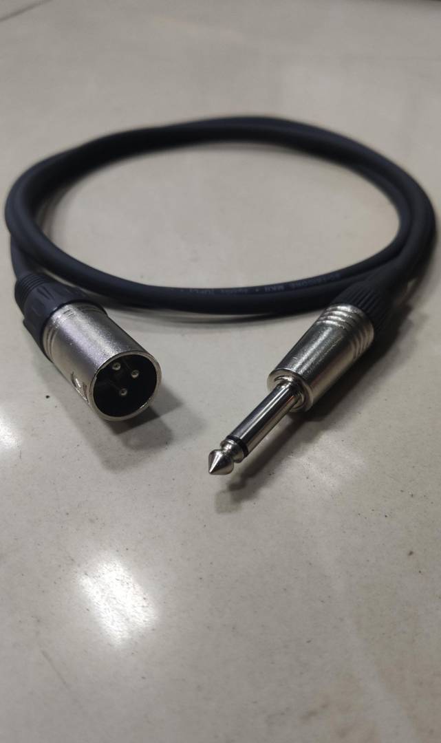 Sommer XLR apa–6,3 mm-es jack kábel, 1,5 m, fekete