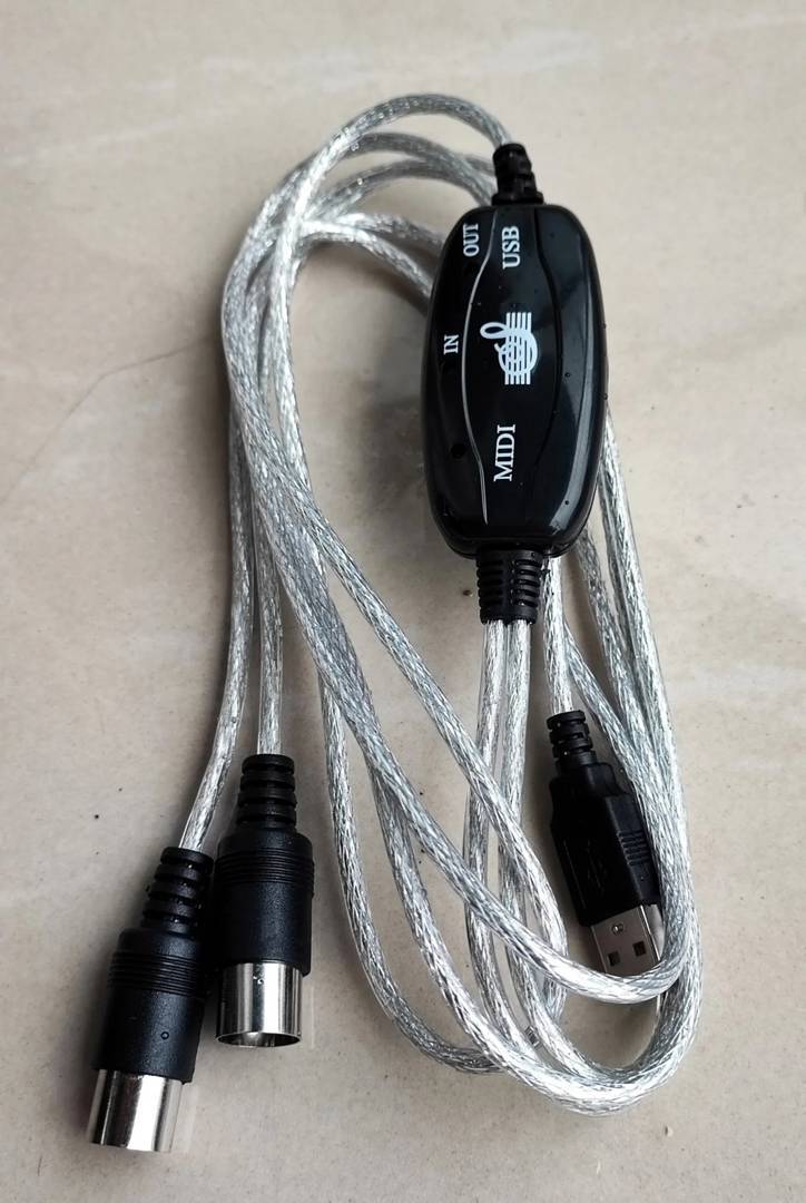 Cablu MIDI USB Boston pentru claviatură, 2 m