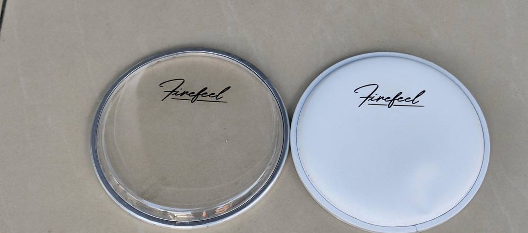 Átlátszó, kétrétegű dobbőr fekete ponttal, pinstripe (6"–13")