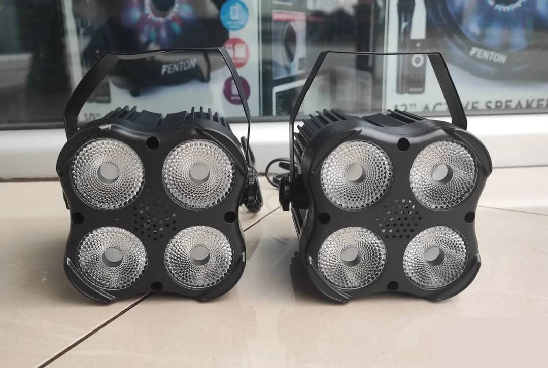 Mini LED PAR light, 4 × RGBW, with remote control