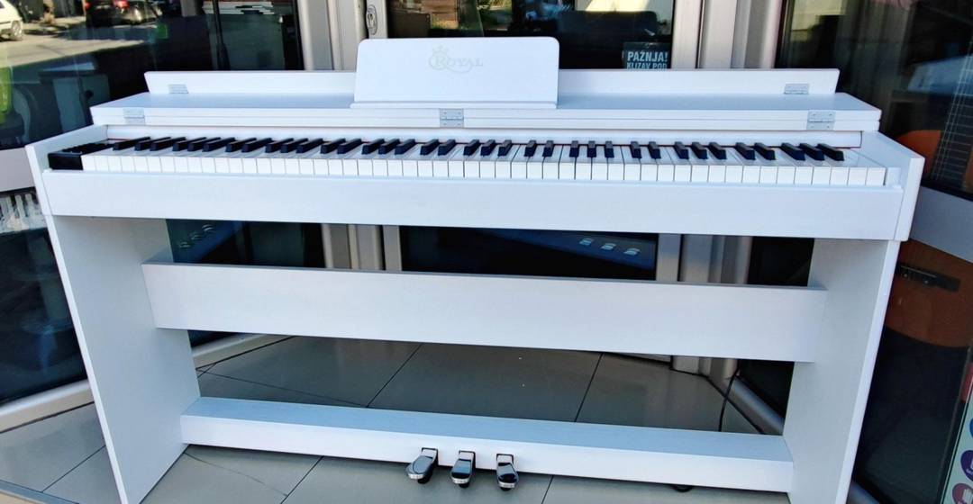 Royal BL-8812WH Digital Piano, 88 Hammer-Action Keys, White