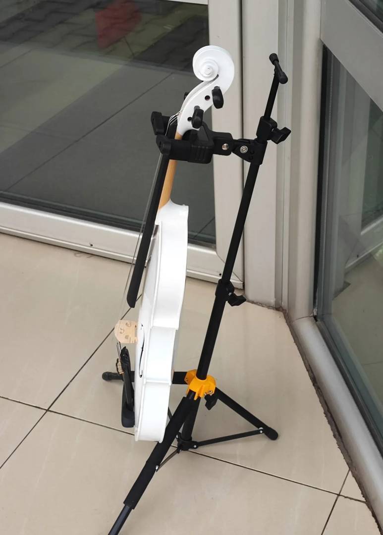 Ständer für Violine und Viola mit Halterung für zwei Bögen