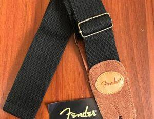 Fender kaiš za gitaru, crni — Bor