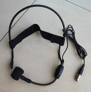 Naglavni mikrofon sa mini XLR konektorom 4 pina, crni — Bor