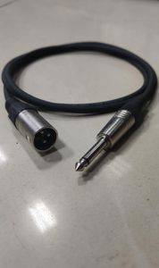 Cablu Sommer XLR tată – jack de 6,3 mm, 1,5 m, negru — Bor