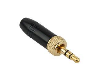 3.5 mm stereo mini-jack plug with thread, gold-plated — Bor