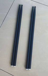 Gummierte Drumsticks 5A, mattschwarz — Bor