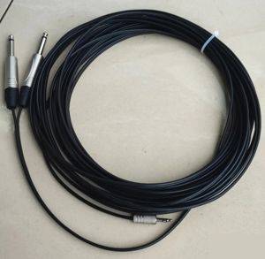 Kabel 2× 6,3-mm-Klinke auf 3,5-mm-Miniklinke, 10 m — Bor