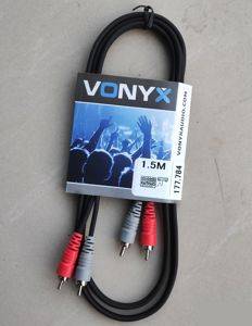 Кабел Vonyx 2× RCA – 2× RCA (чинч) — Bor