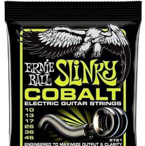 Струни за електрическа китара Ernie Ball Cobalt Slinky 2721, 10–46 — Bor