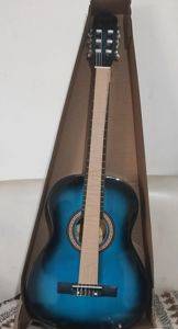 Klassische Gitarre für Kinder und Jugendliche von 7 bis 16 Jahren, blau — Bor