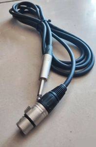 Kabl XLR ženski – banana 6,3 mm mono, 2,8 m — Bor