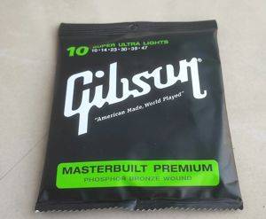 Gibson Masterbuilt Premium Saiten für Akustikgitarre, 10–47 — Bor