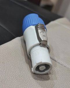 PowerCON power connector, grey (WH) — Bor