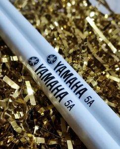 Yamaha 5A drumsticks, white and red — Bor