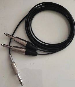 Kabel 2× 6,3-mm-Monoklinke auf 6,3-mm-Stereoklinke, 3 m — Bor