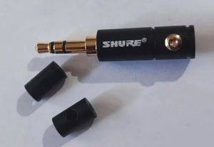 Малък стерео конектор тип банан 3,5 мм Shure, позлатен — Bor