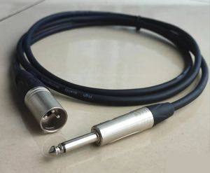 Profesionalni kabl XLR muški – banana 6,3 mm mono, 1,5 m — Bor