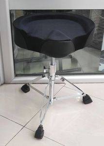 Schlagzeughocker mit sattelförmigem Sitz, schwarz — Bor