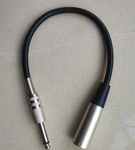 Kabl XLR muški – banana 6,3 mm mono, 30 cm — Bor