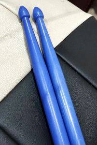 Gummierte Drumsticks 5A, blau — Bor