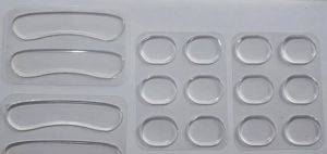 Set transparenter Gel-Dämpfer für Schlagzeug — Bor
