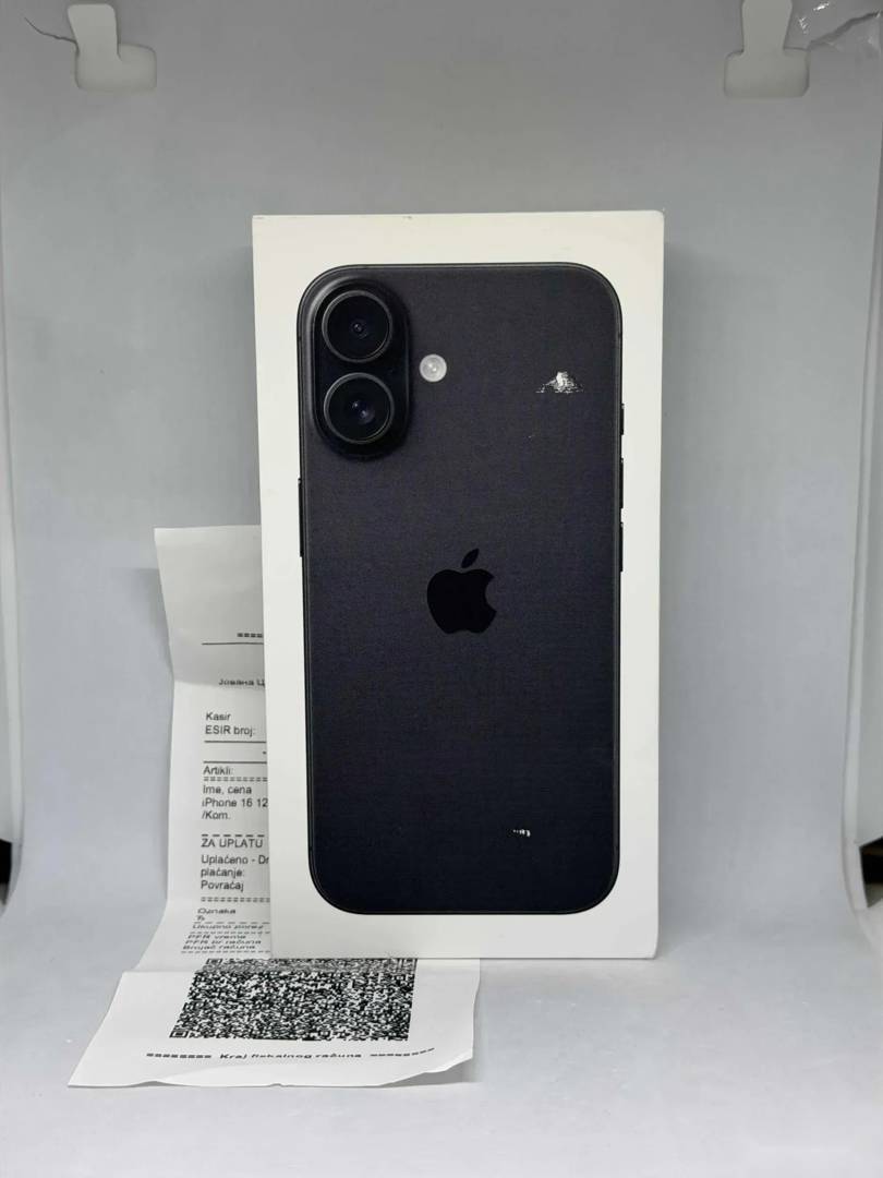 iPhone 16 128 GB Black, nou, sigilat, garanție 24 luni