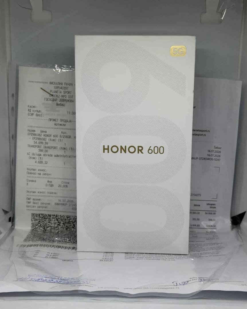 Honor 600 8/256 GB Orange, nou, sigilat, garanție 24 luni
