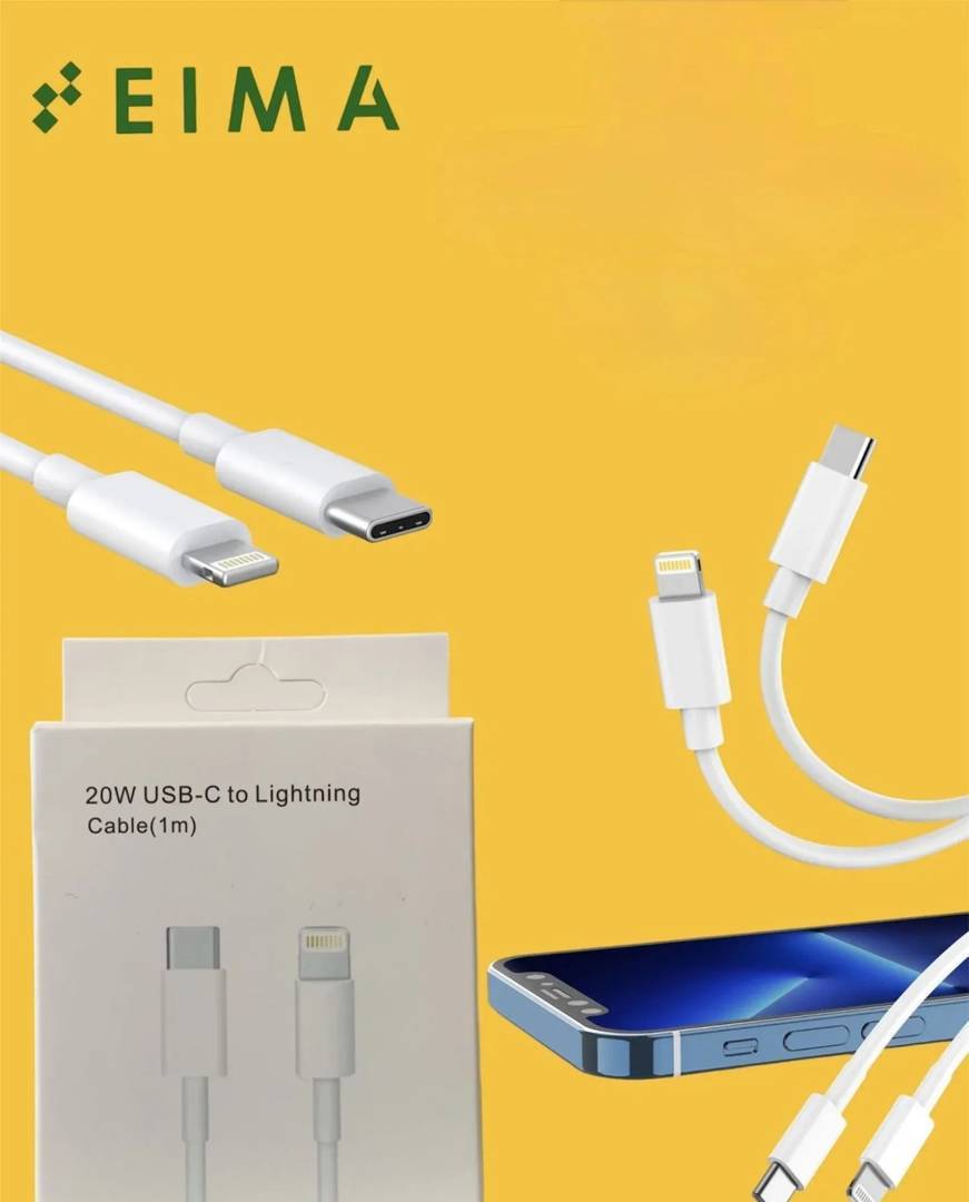 Cablu de date USB EiMa Type-C la Lightning 20W, 1 m