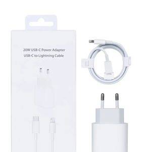 Kućni punjač EiMa EM-20 20W PD sa kablom Type-C na Lightning, beli — Kruševac