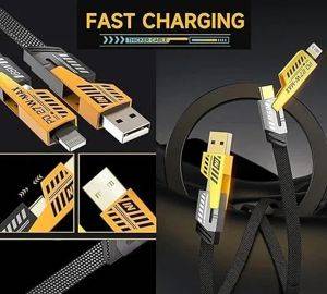 USB-кабель EiMa E4-1 4 в 1 65W/27W, Lightning / Type-C / USB-A — Kruševac