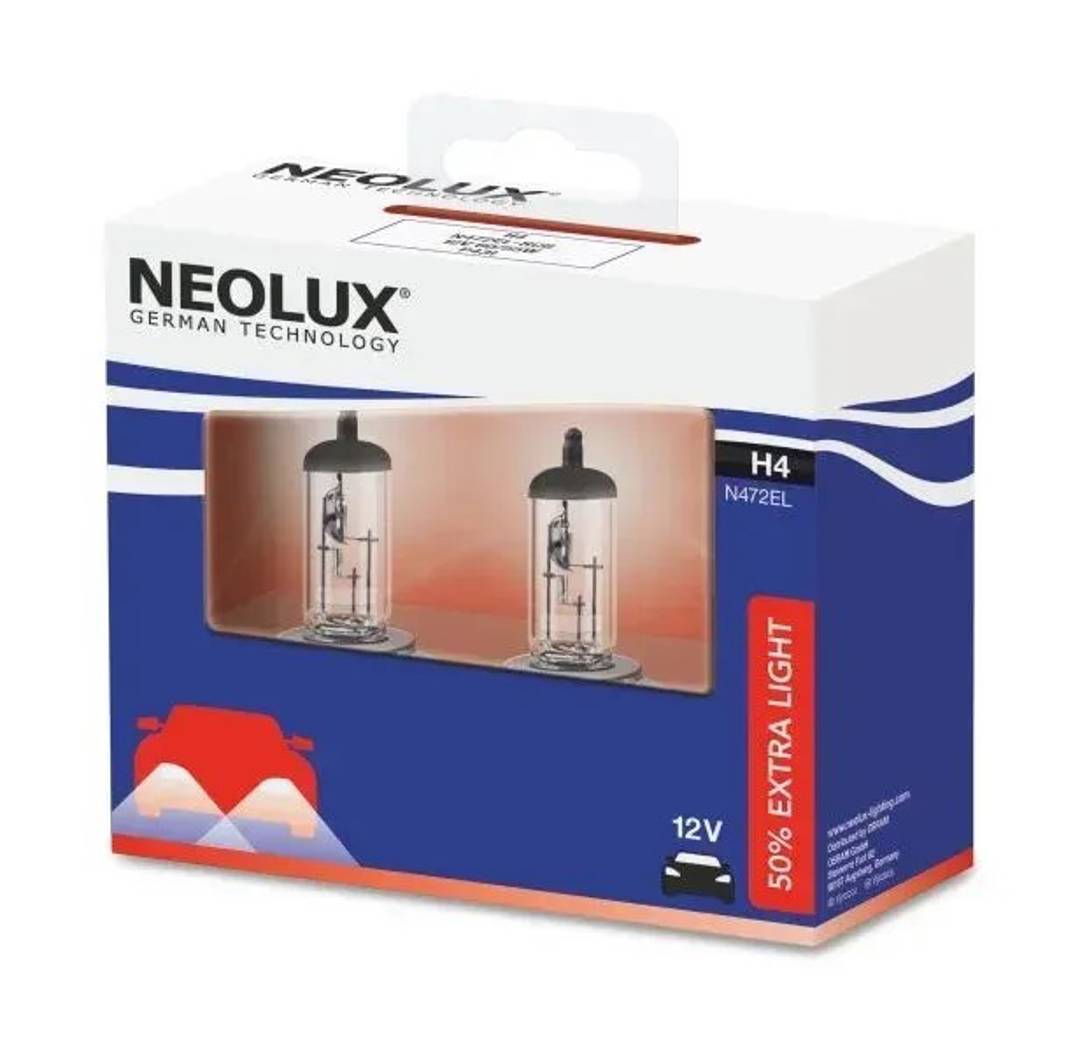 Žarulje H4 12V 60/55W halogene Neolux — set od 2 kom., nove