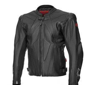 Leder-Motorradjacke Adrenaline Symetric PPE Herren, schwarz — neu — Niš