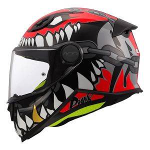 Kinderhelm LS2 FF812 Kid Punk geschlossen, grau-rot — neu — Niš