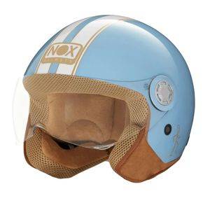 NOX Jet N210 offene Helm, pastellblau — neu — Niš